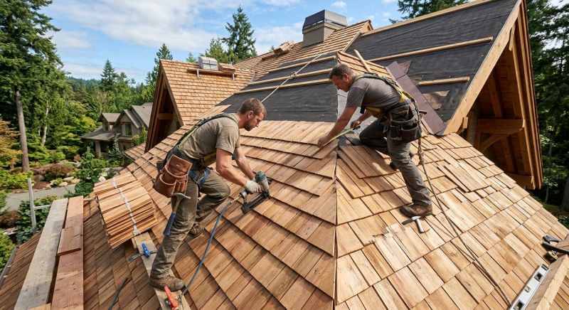 Cedar Roof Installation in Colchester, CT