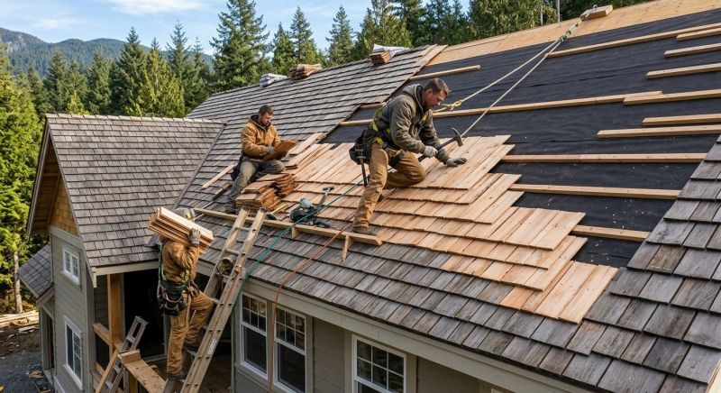 Cedar Roof Installation in Ledyard, CT