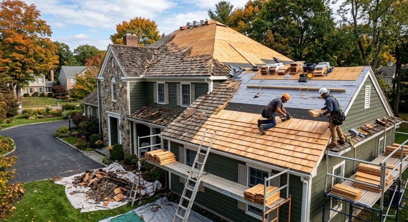Cedar Roof Replacement in Old Saybrook, CT