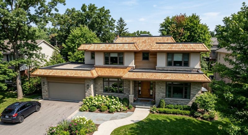 Cedar Shake Roof Construction in Exeter, RI