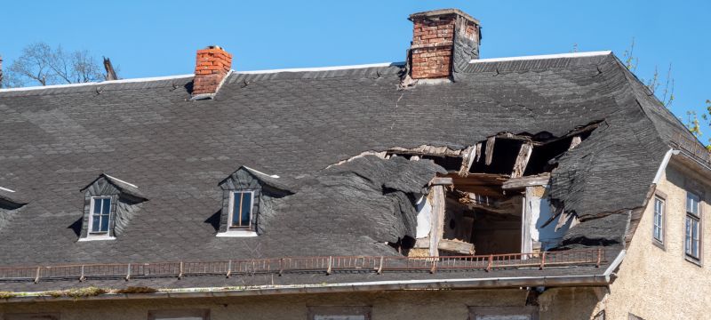 Damaged Roof Replacement in Exeter, RI