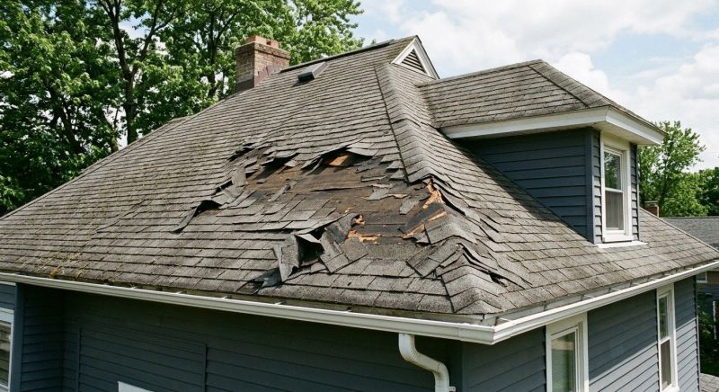 Damaged Roof Replacement in Norwich, CT