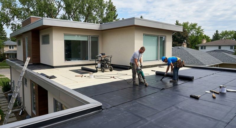 Flat Roof Installation in Pawcatuck, CT