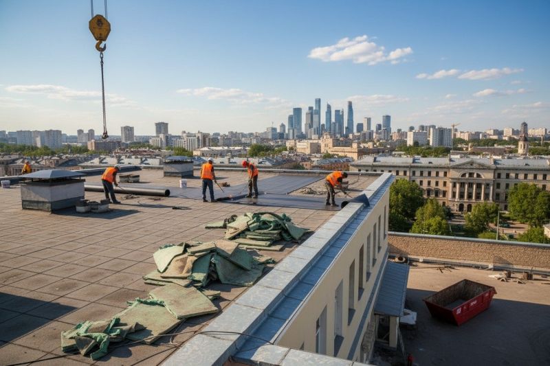 Flat Roof Replacement in Mystic, CT