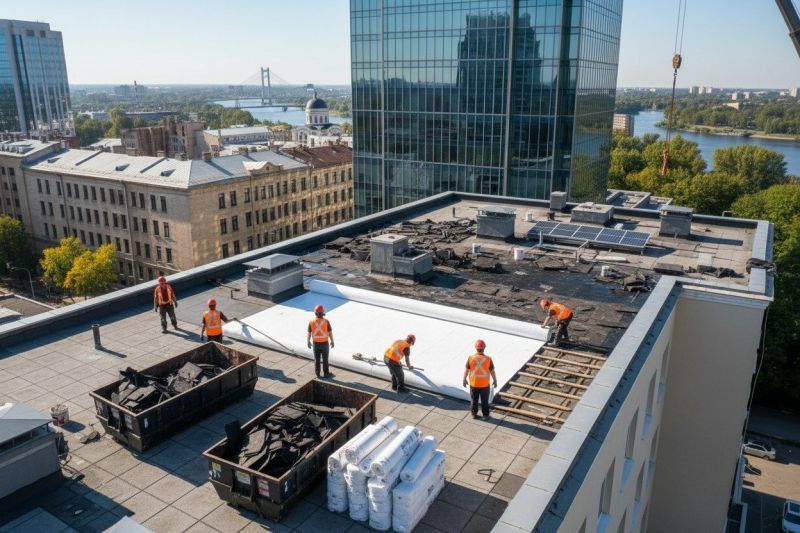 Flat Roof Replacement in Wakefield, RI