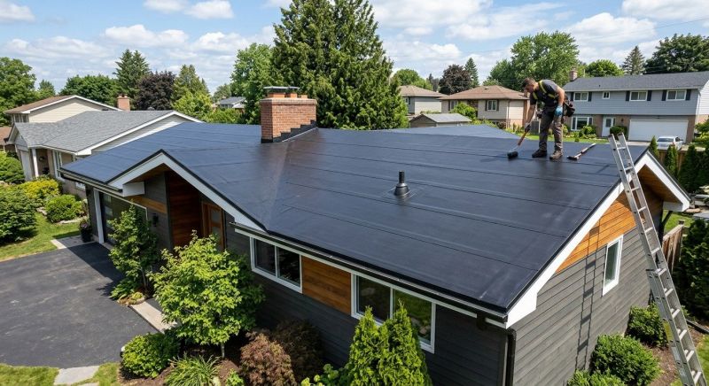 Rubber Roof Installation in Mystic, CT