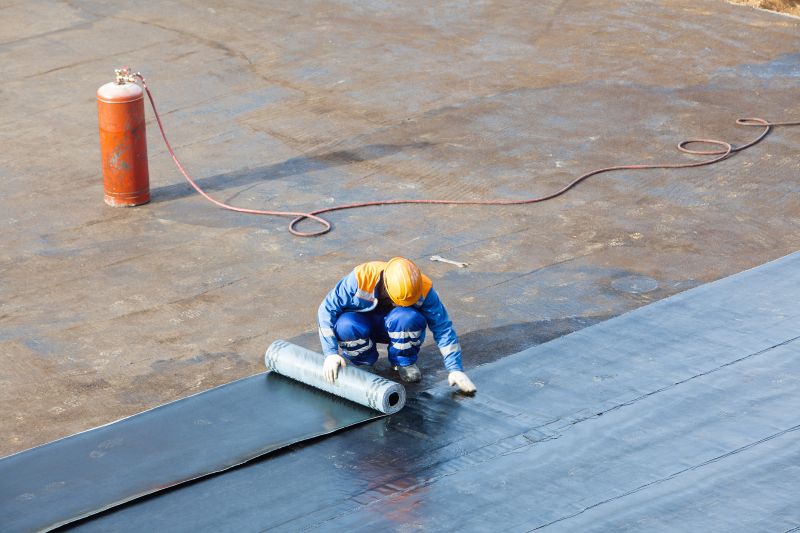Single Ply Roof Installation in Waterford, CT