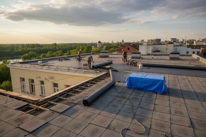 Single Ply Roof Replacement in Quaker Hill, CT