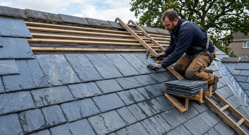 Slate Roof Construction in Colchester, CT