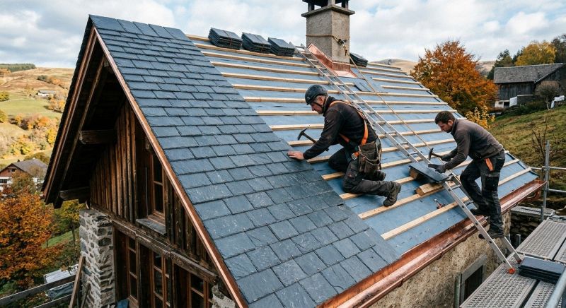 Slate Roof Construction in Pawcatuck, CT