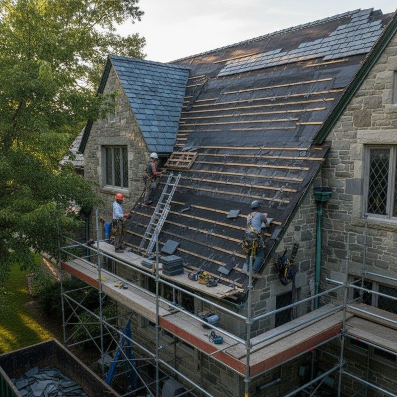Slate Roof Replacement in Essex, CT