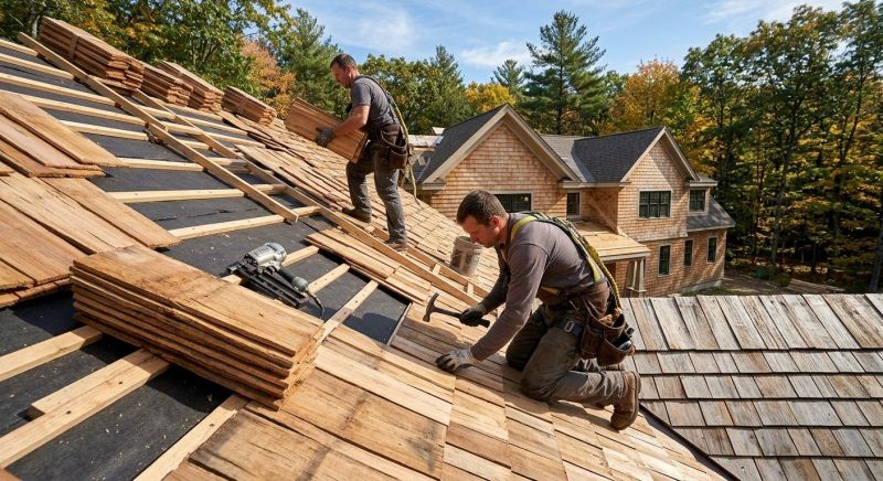 Wood Roofing Installation in Colchester, CT