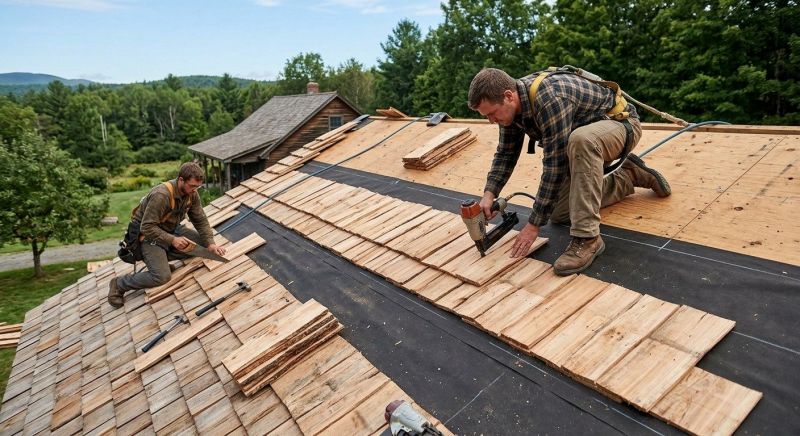 Wood Roofing Installation in Mystic, CT