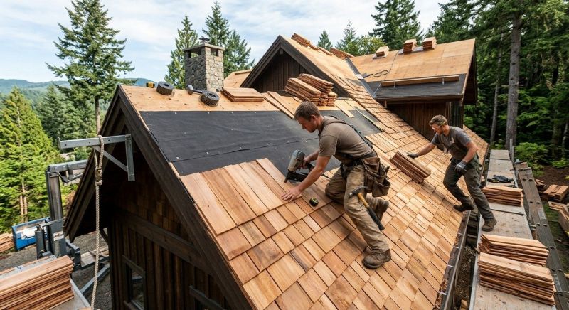 Wood Roofing Installation in North Stonington, CT