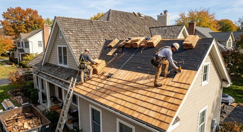 Wood Shake Roof Replacement in Plainfield, CT